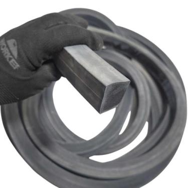 Imagem de Borracha Perfil Esponjoso Vedação 30x25mm SBR Macio - 05 Metros Borrac