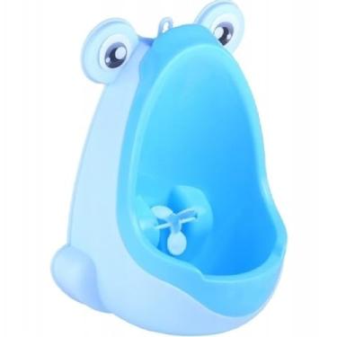 Imagem de Mictório Desfralde Sanitário Infantil Sapinho Ventosas Pinico (Azul)