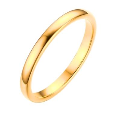 Imagem de Aliança de Casamento Noivado Classica Fina 1,9mm Slim Banhada a Ouro 18k Original (16/17)