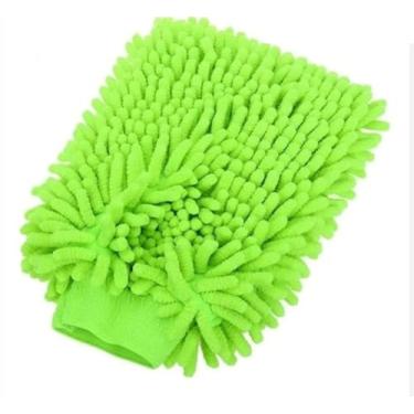 Imagem de Luva Microfibra Espanador Pano Dupla Face Multiuso Limpeza e Polimento Automotivo e Doméstica, Poliester