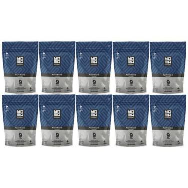 Imagem de Kit 10 Pó Descolorante Platinado Profissional 9 Tons Efeito Rápido Yam