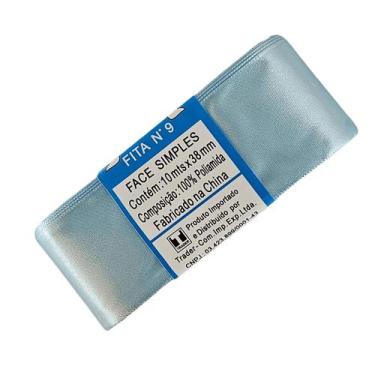 Imagem de Fita de Cetim Trader 38mm N9 com 10 Metros, COR 121 AZUL MEDIO, 10 Met