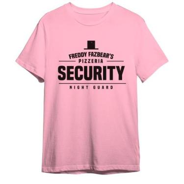 Imagem de Camiseta Fnaf Freddy Fazbear's Pizzeria Security Night Guard - Abstrac