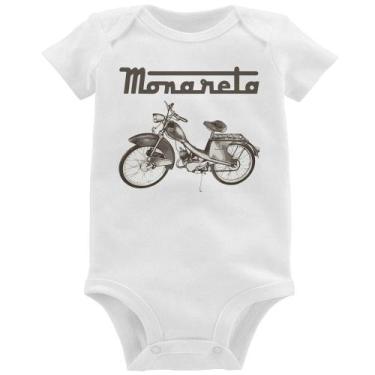 Imagem de Body Bebê Ciclomotor Monareta - Foca na Moda, Branco, M