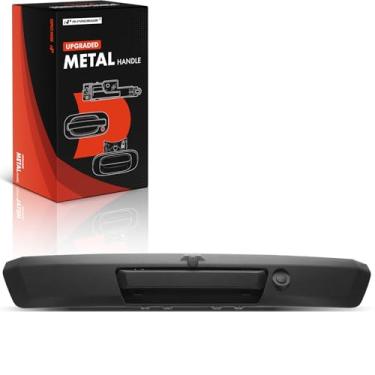 Imagem de A-Premium Alça de metal atualizada para porta traseira com fechadura e orifício para câmera compatível com Ford F-250 F-350 Super Duty 2017-2024, F-450 F-550 Super Duty 2017-2023, preto texturizado