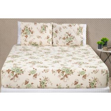 Imagem de Jogo de lençol SOLTEIRO 2pç micropercal 180 Fios algodão - SAFIRA ENXO