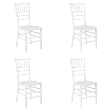 Imagem de Conjunto com 4 Cadeiras Tiffany Branco