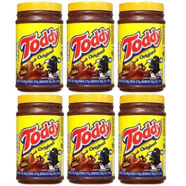 Imagem de Kit 6 Achocolatado Em Pó Toddy 370Gr Pt.