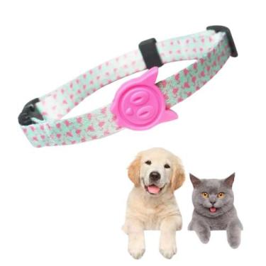 Imagem de Coleira Gato e Cachorro Regulável até 40cm Guia Flamingo Pet - Dog Wal