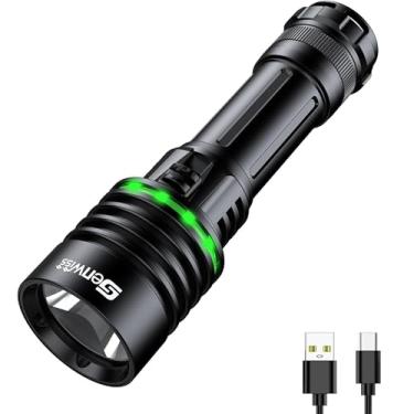 Imagem de Genwiss Lanterna De Mergulho, Lanterna Subaquática De 2000 Lúmens, Luz De Mergulho À Prova D'Água Ipx8, Lanterna Profissional De Mergulho, Luz De Mergulho Com Snorkel, Acessórios De Mergulho Com Ba