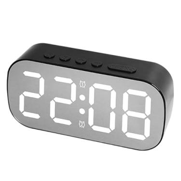 Imagem de Despertador digital LED, despertador alimentado por USB/bateria, relógio de cabeceira infantil com 5 brilhos ajustáveis para quarto de casa, sem bateria