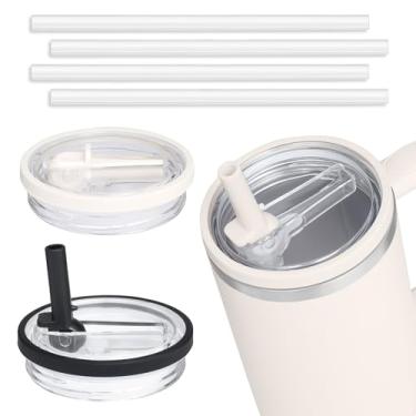 Imagem de Pacote com 2 tampas de substituição para Stanley Quencher, tampa de copo de 850 g para Stanley Quencher, substituição de tampa de copo de 850 g para Stanley Cup, capa de canudo à prova de derramamento