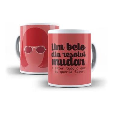 Imagem de Caneca Porcelana Rita Lee Um Belo Dia Decidi Mudar Rock Nacional Músic