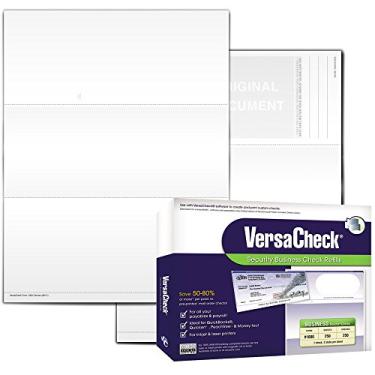 Imagem de VersaCheck Cheques seguros - 250 cheques de voucher empresarial em branco - 250 folhas formulário #1000 - Verifique no topo