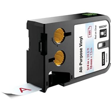 Imagem de DYMO 1868747 Etiquetas multiuso para etiquetadores DYMO XTL, 3/4" - Vermelho sobre claro