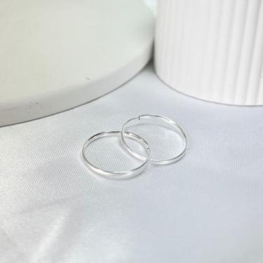 Imagem de Brinco De Prata 925 Argola 2cm Primeiro E Segundo Furo - Joiata, Prate