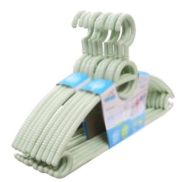 Imagem de Cabides De Plástico Design Conveniente Cabides Ideais Estilo Moderno Cabides Antiderrapantes Para Organizar Ternos Casacos Camisas Jaquetas, Green