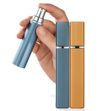 Imagem de Kit 2 Frascos Spray Recarregável de Perfume para Viagem – Frasco em Alumínio 12ml Portátil com Bico Spray (CORES SORTIDAS)