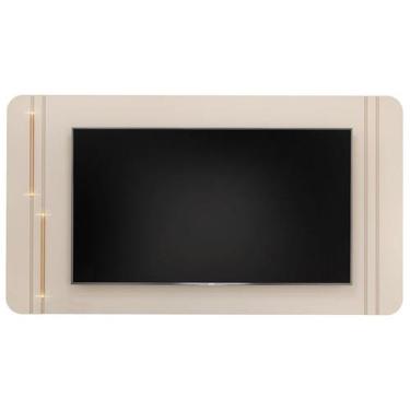 Imagem de Painel Suspenso Tv 75 Pol 241 cm MDF Ariana Off White Dj Moveis - Dj M