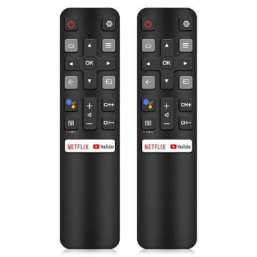 Imagem de Controle remoto de substituição RC802V FNR1 de 2 peças para Smart TV TCL Android 4K [sem função de voz] 40S334 50S434 55S434 75S434 40S330 70S430 32S334 55S435 50S435 43S435 43S430 34 32 S6500A 65P8S