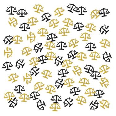 Imagem de INNORU Confete Glitter Para Formatura De Advogado, Decoração Mesa Parabéns, Papel Em Direito, Decorações Festas Escolares, 120 Peças