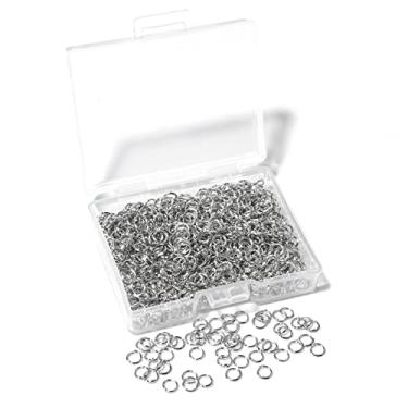Imagem de Chuyau 1000 Peças De Argolas Abertas 4 Mm Banhadas A Ródio Para Fabricação Joias, Únicas Ferro, Brincos Artesanais Em Massa, Colar, Pulseira, Pingente, Gargantilha
