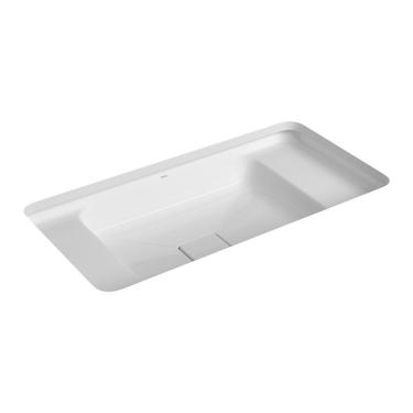 Imagem de Cuba De Embutir Deca Slim 65x35 L.33060.mde.17 Retangular Com Mesa Branca