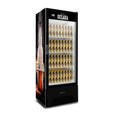 Imagem de Cervejeira Expositor Vertical 220v Porta De Vidro 497 Litros Vn50ah Optima Adesivada - Metalfrio
