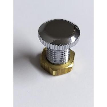 Imagem de Tampão Metal Cromado rosca 13mm p/ cobrir furo torneira jato P/ Bebedo