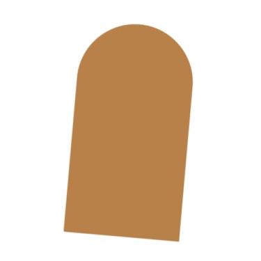 Imagem de WeiLaiKeQi Adesivo de parede em arco, adesivo removível de PVC para decoração boho, papel de parede com arte geométrica para quarto infantil interno, plano de, Marrom