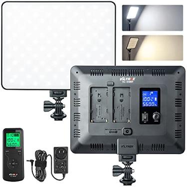 Imagem de VILTROX Luz de vídeo LED regulável bicolor VL-200T com controle remoto sem fio, ultrafino 3300-5600K CRI95+ painel de fotografia de estúdio para fotografia, TikTok, YouTube, Twitch, transmissão ao vivo, Zoom