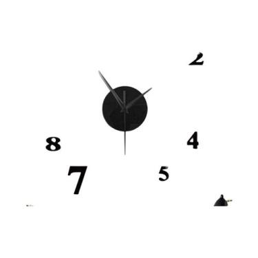 Imagem de Relógio De Parede Moderno Em Acrílico 3D Com Superfície Espelhada, Dec