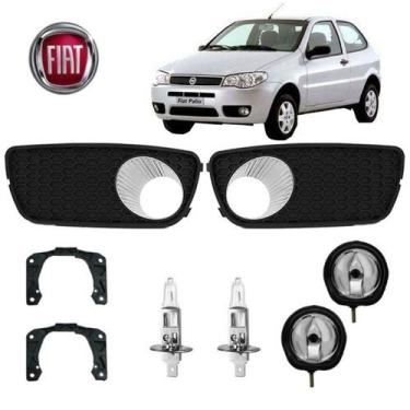 Imagem de Moldura+Farol Auxiliar Palio 2005 H1 Par - BWR