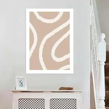 Imagem de Quadro Decorativo Minimalista Par, Tela em Canvas na Vertical ideal para ambiente de Sala de estar, jantar, reuniões, Quarto e Hall de entrada