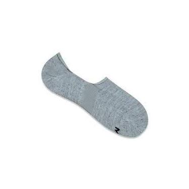 Imagem de Meia mash invisivel com silicone algodão 217, Cinza, 34-38