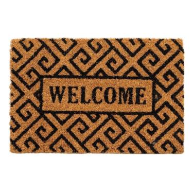 Imagem de Capacho Fibra De Coco Sergipe 03 Bege-preto 0,30x0,45m