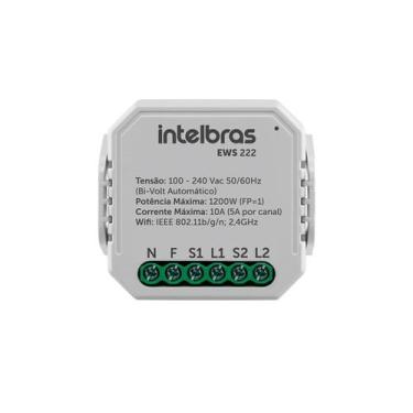 Imagem de Interruptor controlador de cargas wifi 2/2 ews 222 4850006 - INTELBRAS