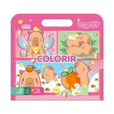 Imagem de Álbum Colorir Tilibra Maleta Capyclub