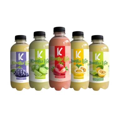 Imagem de Pack 6 Kombuchas artesanais de 300ml, feitas com apenas 4 ingredientes 100% naturais! Sabores irresistíveis que vão surpreender seu paladar. Não perca!