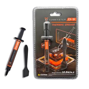 Imagem de TUMMASTER D-9 (incluindo espátula, caixa de 4 g) Pasta térmica de desempenho máximo para fabricação de computador - Aplique com segurança com o rodo incluído, ideal para IC/processador/CPU/GPU/todos