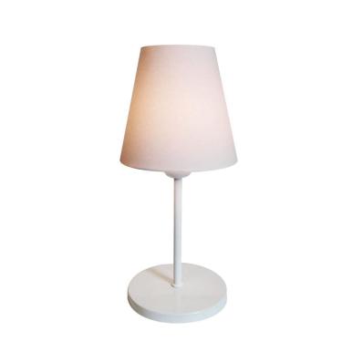 Imagem de Abajur Cabeceira Para Quarto Cone Vivare Md-2005 Cúpula em Tecido Cone - Bivolt
