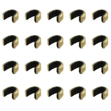 Imagem de ZZHXSM 20 pontos de ancoragem de flecha para arcos compostos e recurvos - clipes de posicionamento de descanso de seta para corda de arco