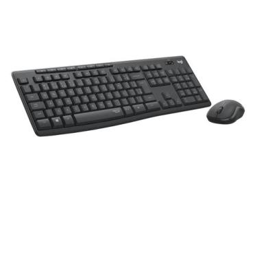 Imagem de Kit Teclado E Mouse Logitech Mk295 Preto Abnt2 Sem Fio Preto Preto