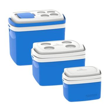 Imagem de Combo Caixa Térmica Tropical 32L/12L/5L, Soprano, 0700, Azul, Grande