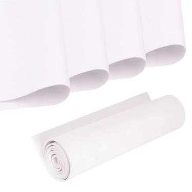 Imagem de SKYPRO 5 peças de rolo de espuma para artesanato, 40 x 40 cm, folha de espuma EVA branca para artesanato em sala de aula, recortes, decoração de casamento, projetos DIY (2 mm de espessura)