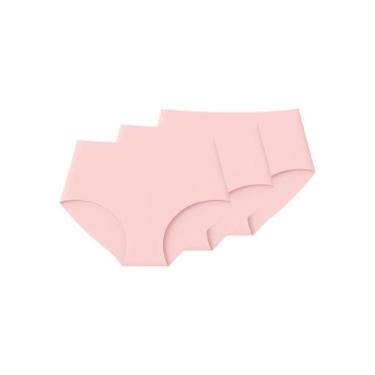 Imagem de Kit com 3 Calcinhas Caleçon Liz 50256, Rosa, G