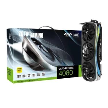 Imagem de Placa de Video Zotac GeForce RTX 4080 AMP Extreme Airo, 16GB, GDDR6X, 256 bit - ZT-D40810B-10P