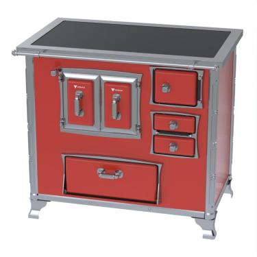 Imagem de Fogao a Lenha Venax GII n 2 Sec XVIII Premium Vermelho Gab SE