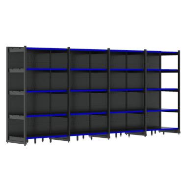 Imagem de Rack Gôndola Parede 1 Inicial 3 Continuações 2,00m 5 Níveis 4560kg Fit Amapá