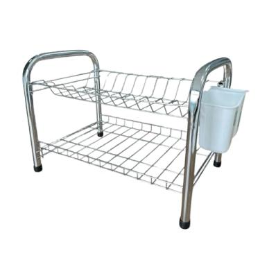 Imagem de Escorredor de Louças Duplo 12 Pratos Cromado Utily